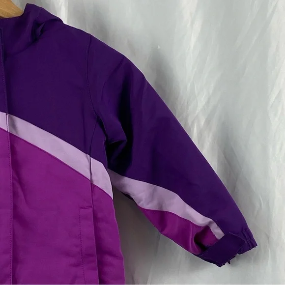 Wonderkids Purple and Pink Color Block Puffer Jacket Size 4T - Picture 4 of 16